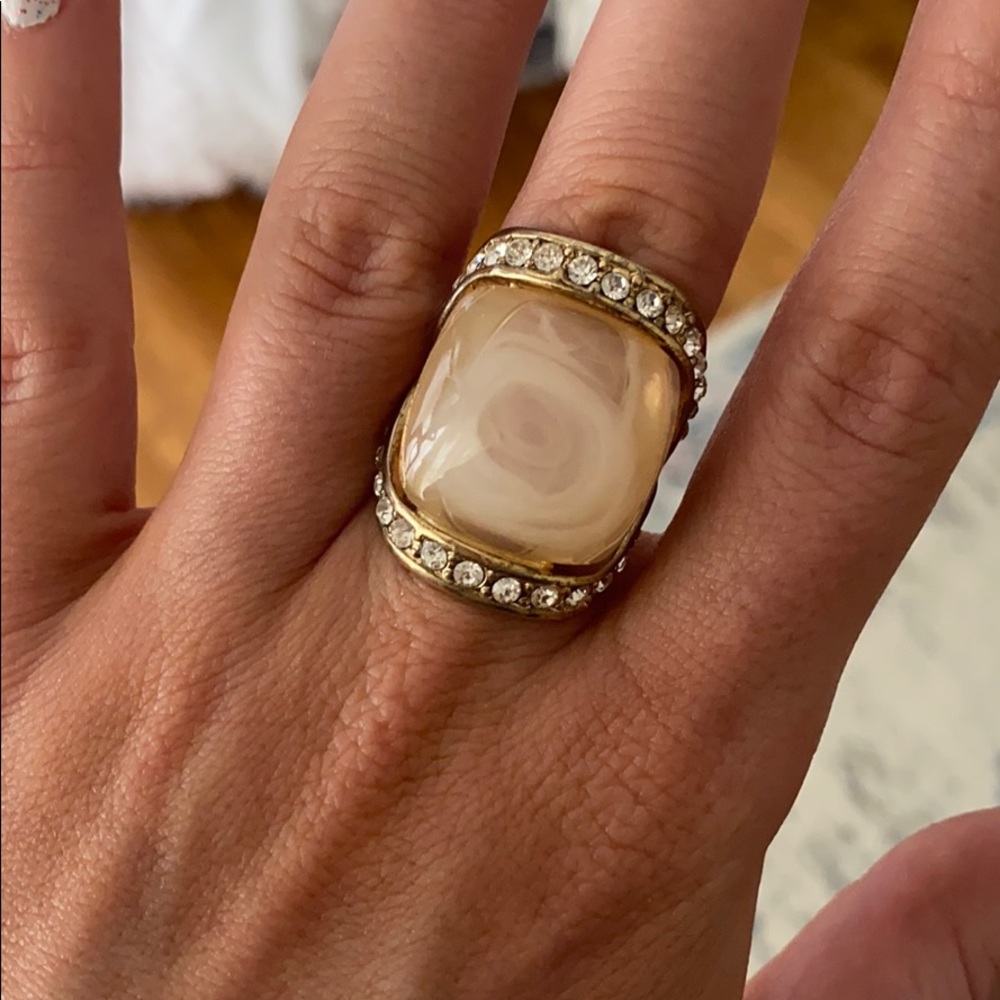 Crystal Statement Ring - image 1